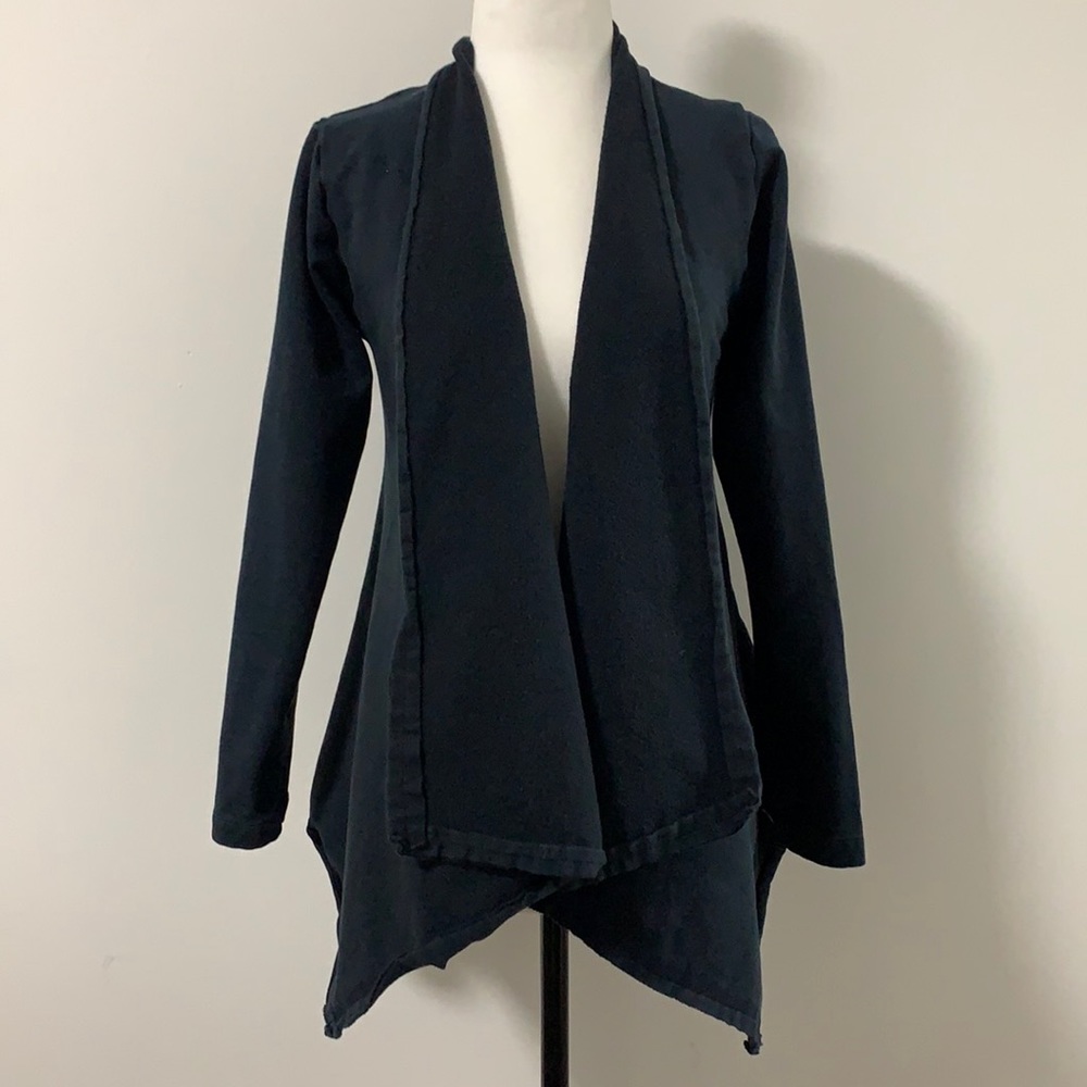 Mama B Structured Cotton Waterfall Blazer